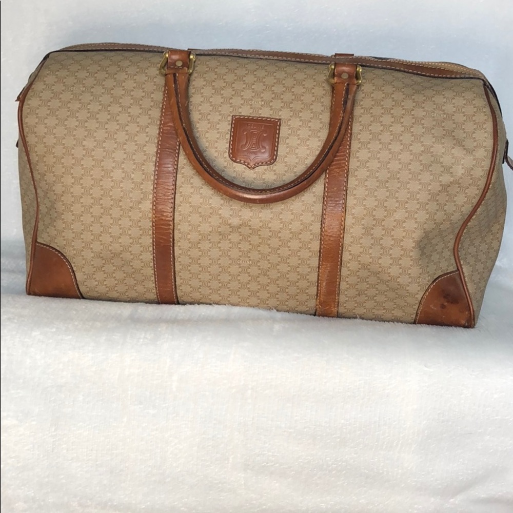Rare Vintage Celine-Paris Weekender Duffle Bag